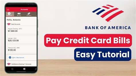 Bank of America credit card payments